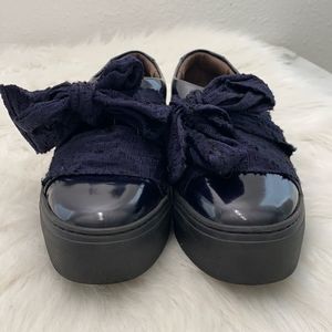 AGL WOMEN'S BOW PLATFORM SNEAKER ANKLE-HIGH